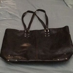 VTG Y2K Claudia Firenze Leather Tote